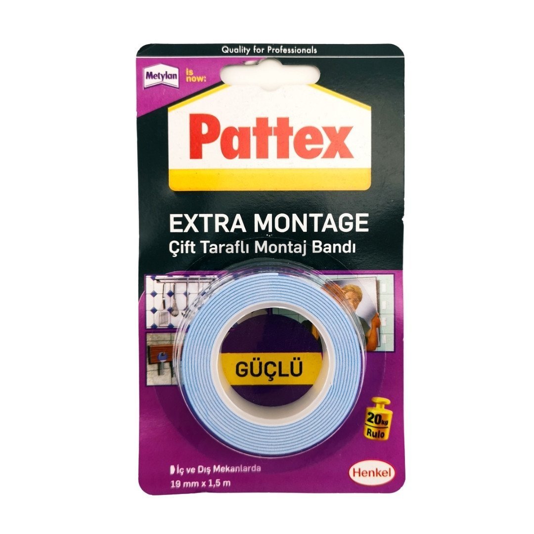 PATTEX  EXTRA MONTAJ BANDI 19M X 1,5 M